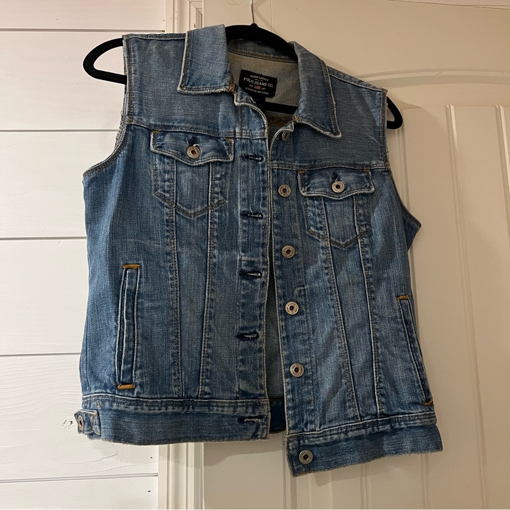 Stylish Blue Denim Vest